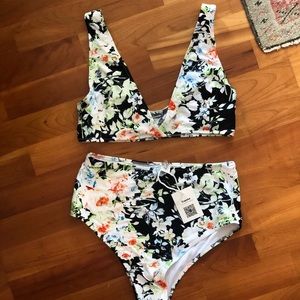 Cupshe Mist And Noct Print Bikini Set - M